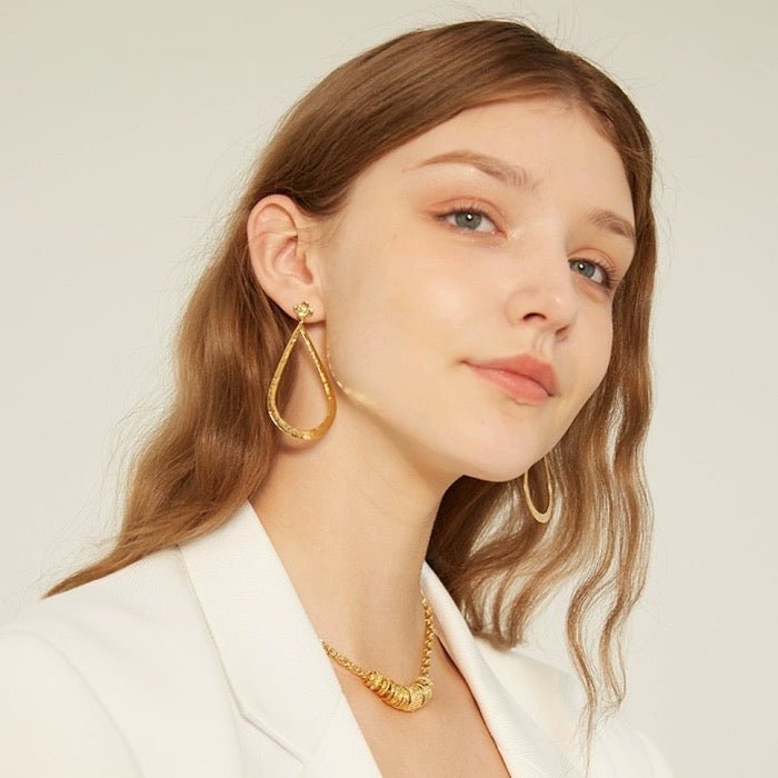 Very large Waterdrop Dangle Earrings