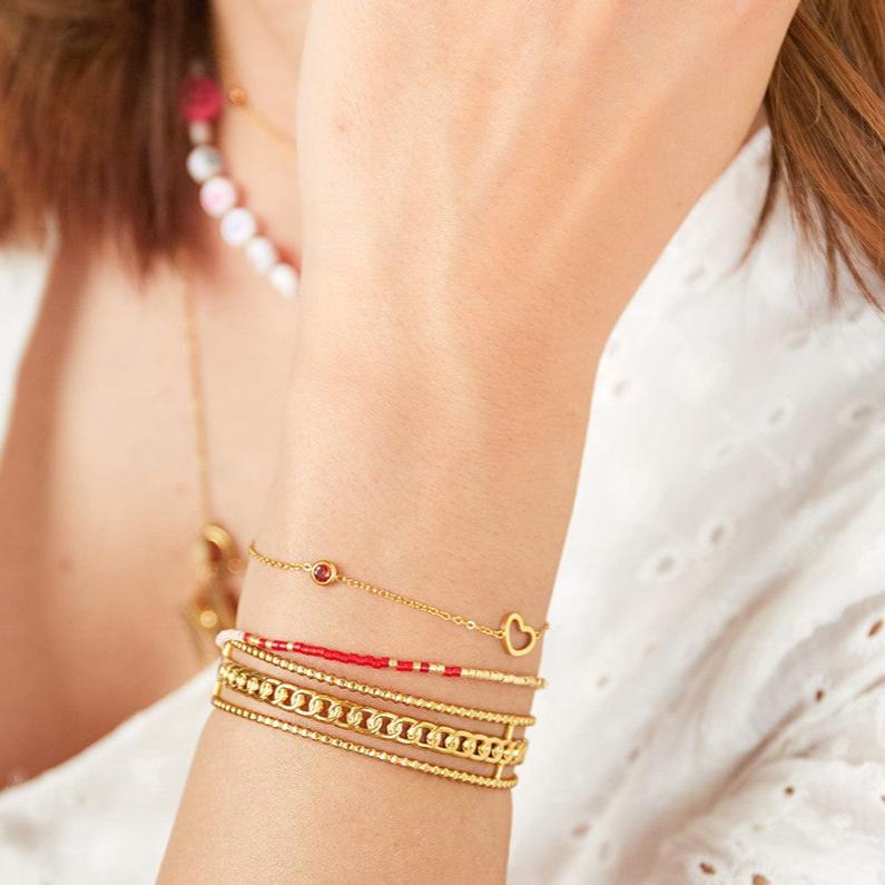 Bracelet | August Birthstone Gold/Silver