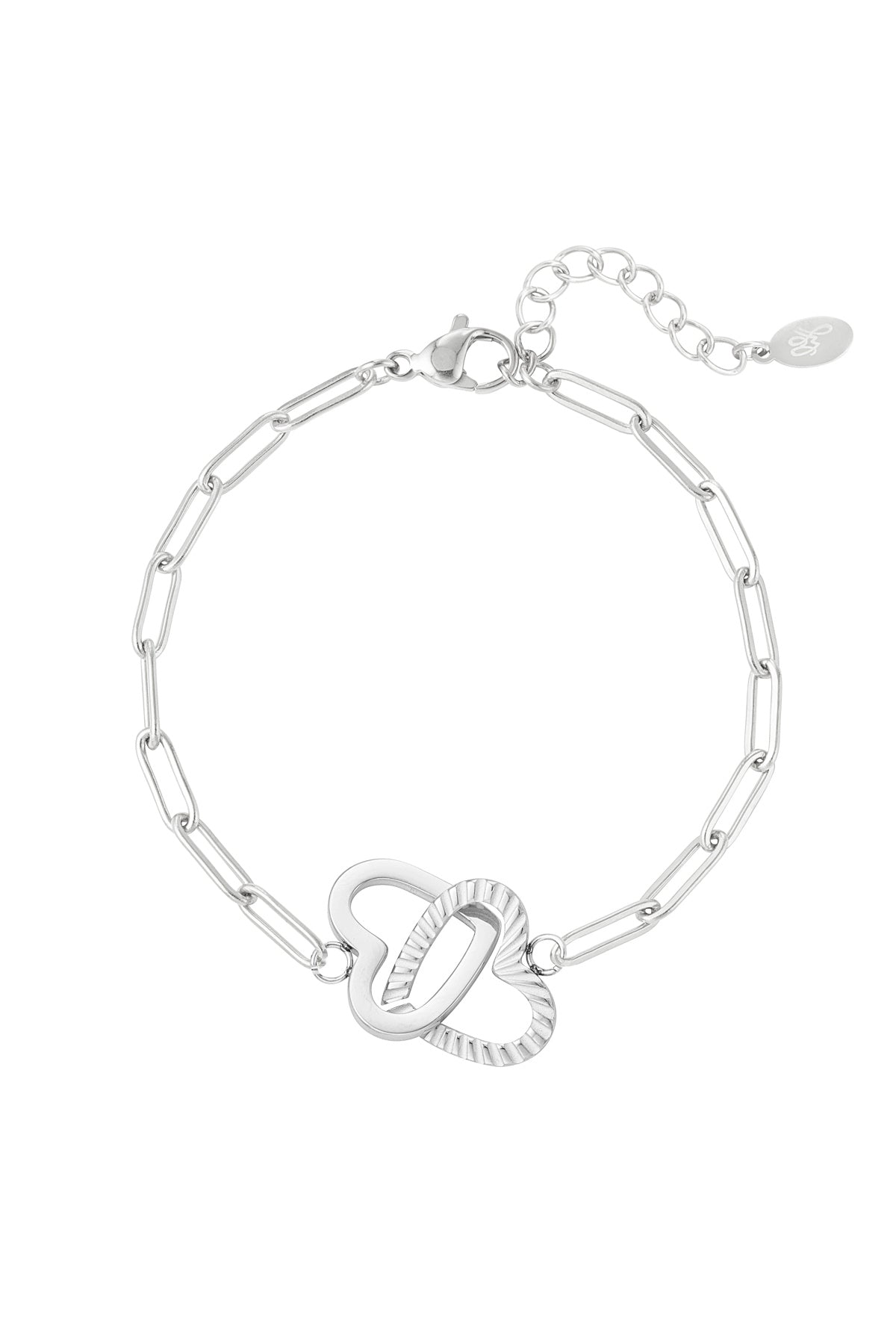 Armband | Linked Hearts Zilver