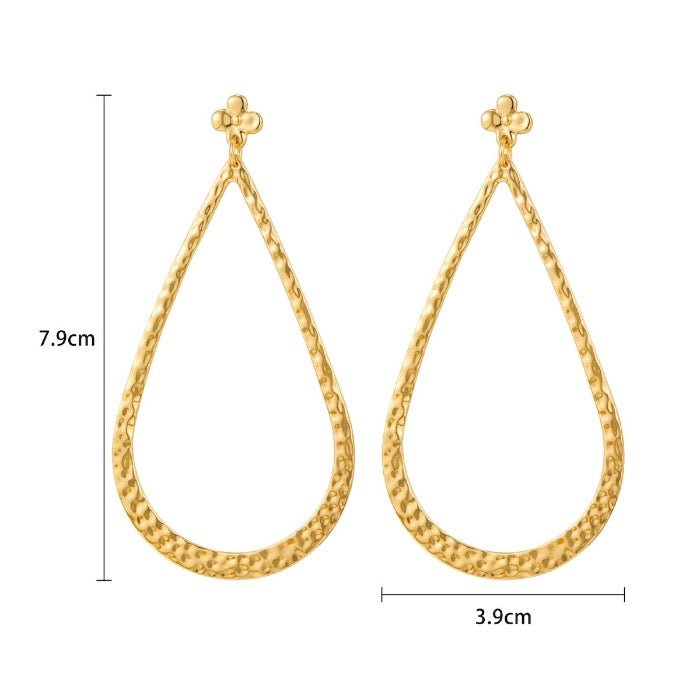 Very large Waterdrop Dangle Earrings