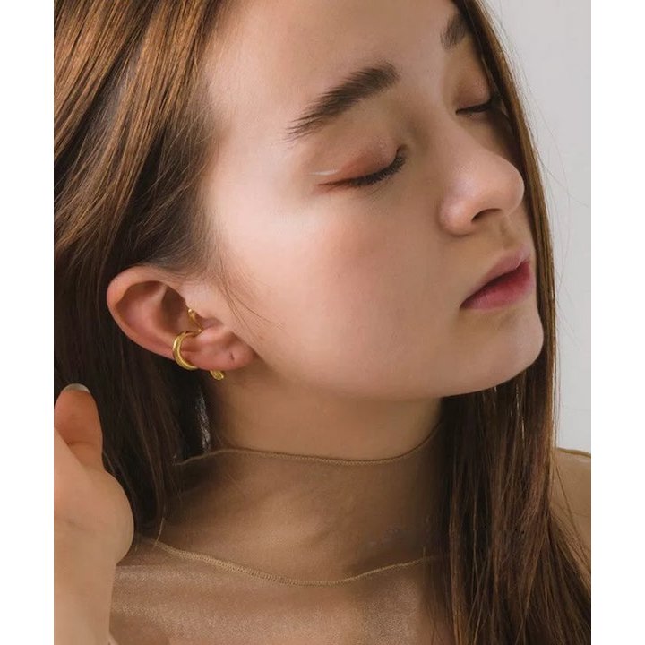 Geometric line small ear cuff - one piece