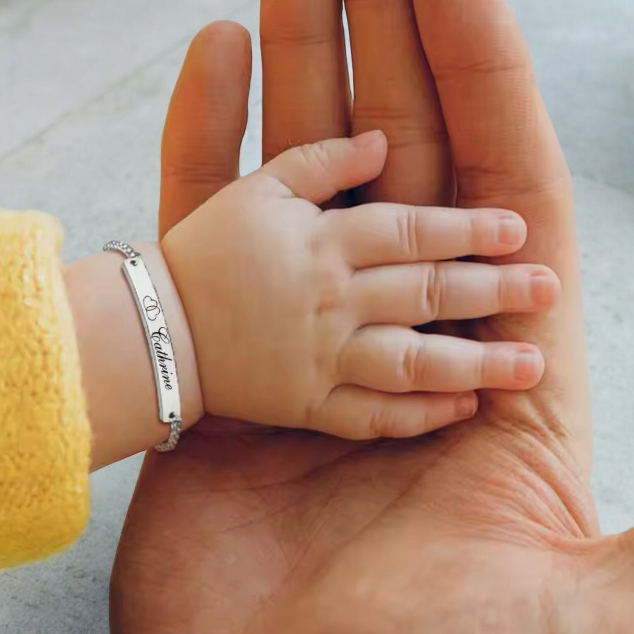 Babyarmbandje met Naam | Hart