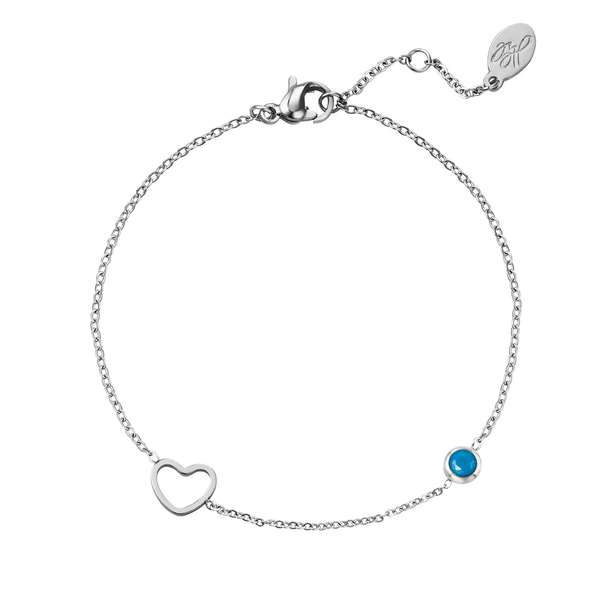 Armband | Geboortesteen December Goud/Zilver