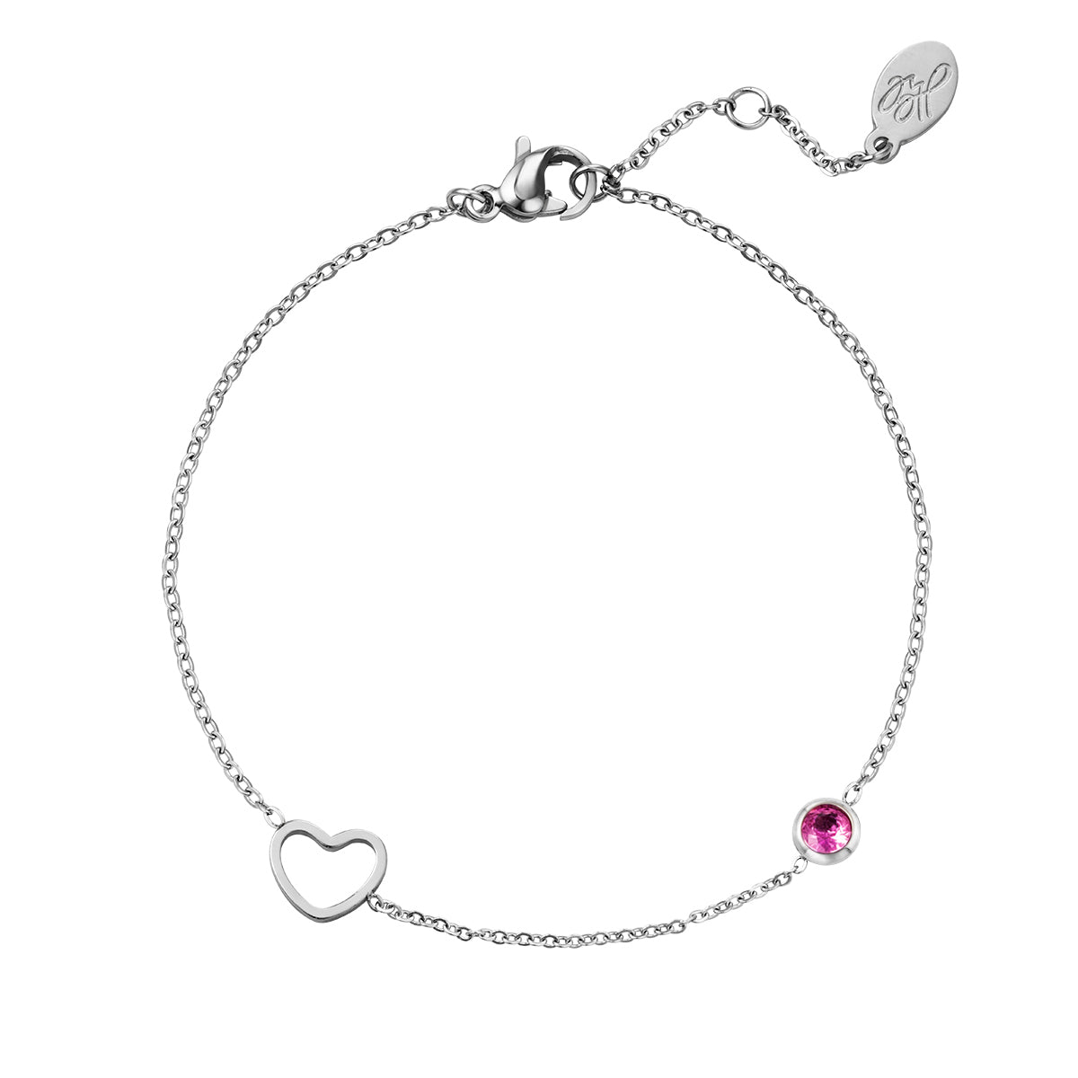 Armband | Geboortesteen Juli Goud/Zilver