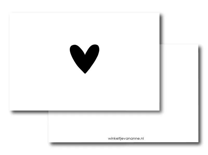 Card | Heart (black)