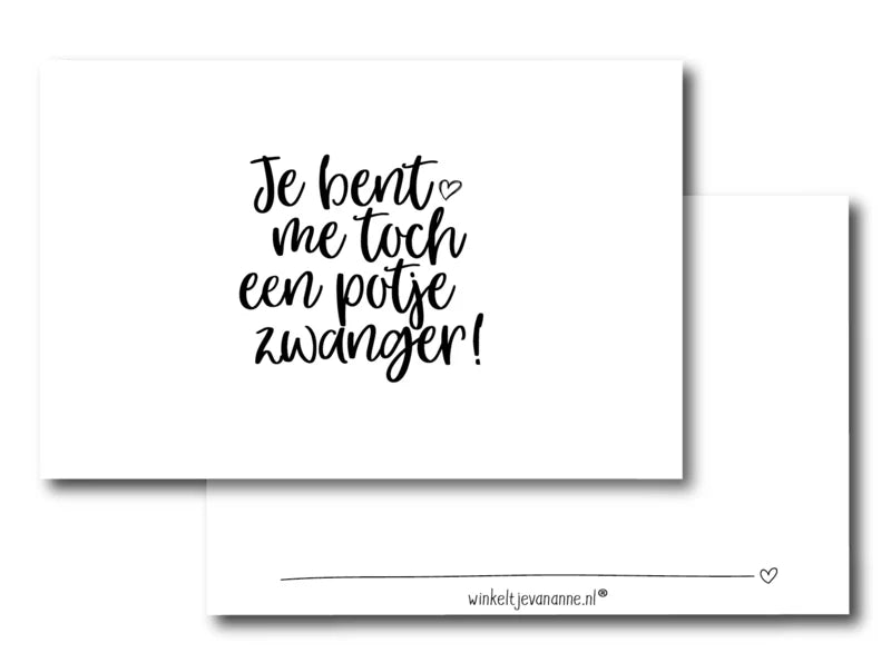 Card | Pot of pregnancy