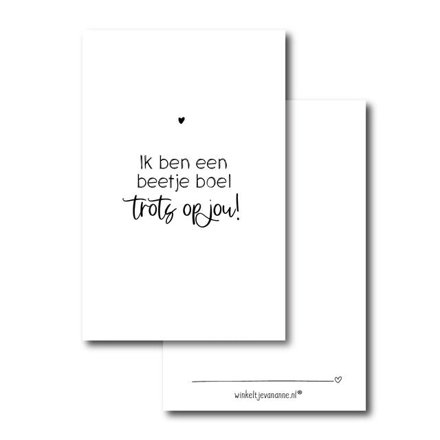 Card | I'm a little bit proud of you