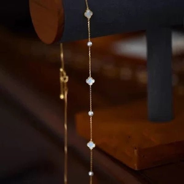 Elegante MOP Lucky Clover parels kralen ketting