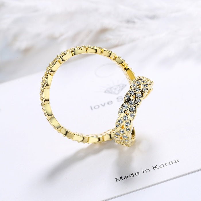 Double Hoops Dazzling Earplug - One Piece