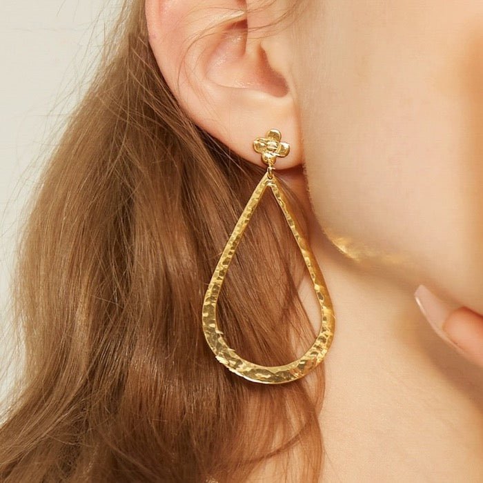 Very large Waterdrop Dangle Earrings