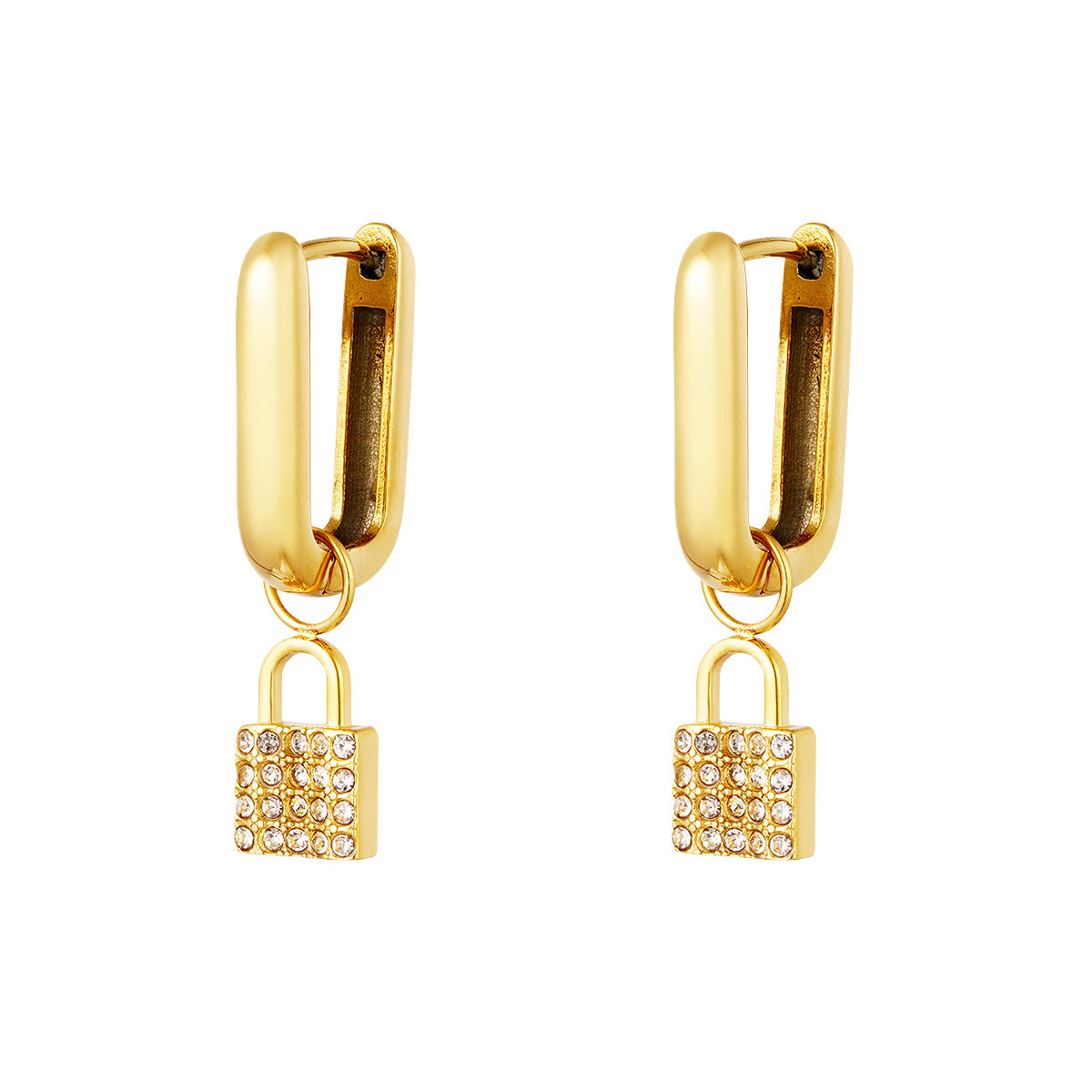 Oorbellen | Slotje goud