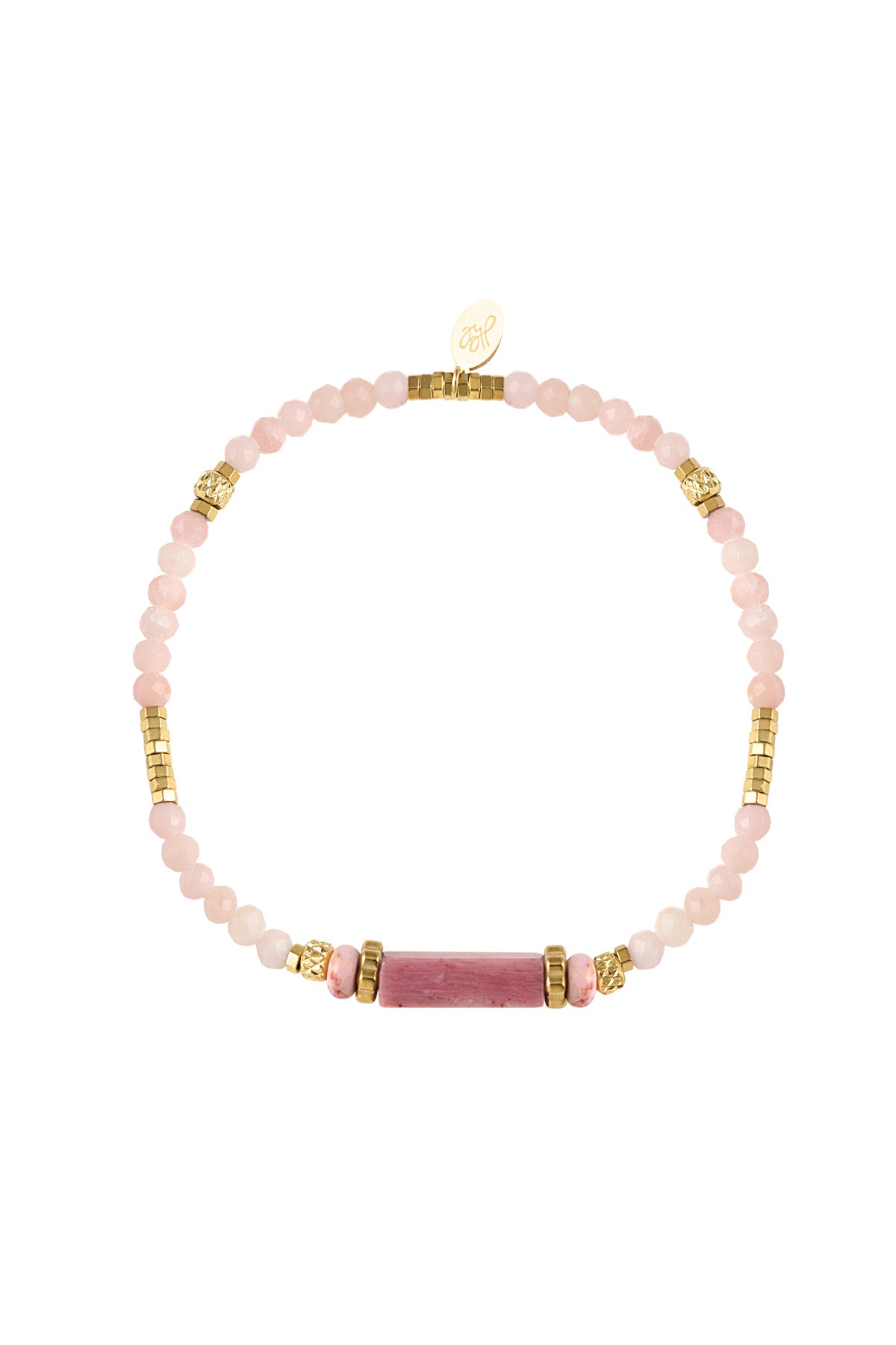 Armband | Kraaltjes roze & goud