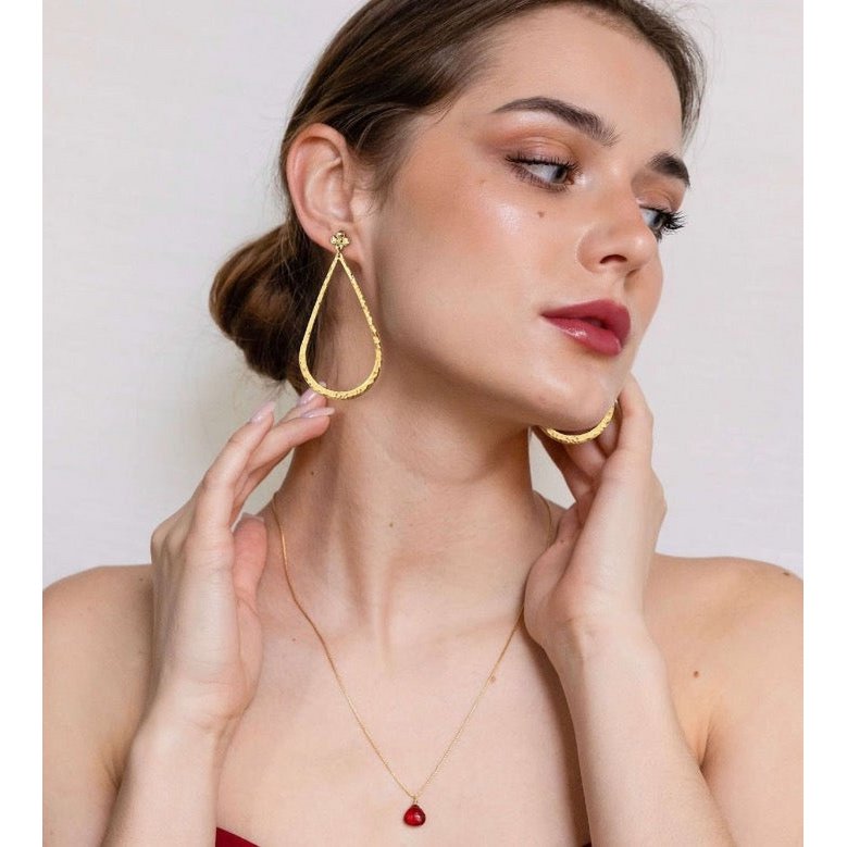 Very large Waterdrop Dangle Earrings