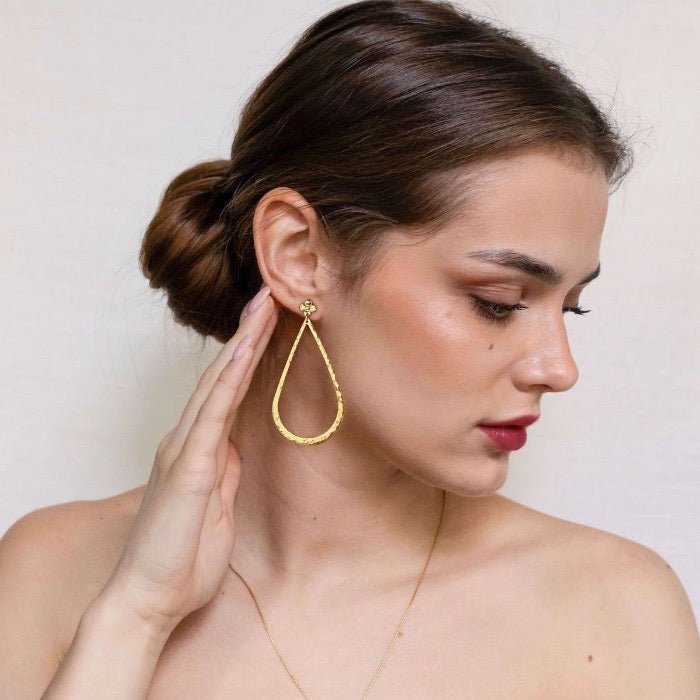 Very large Waterdrop Dangle Earrings