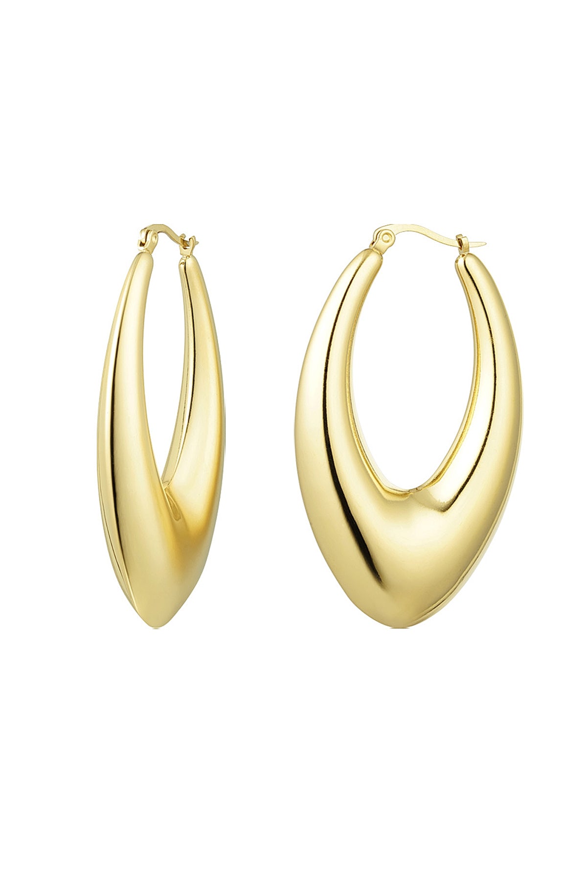 Oorbellen | Ovale chunky hangers