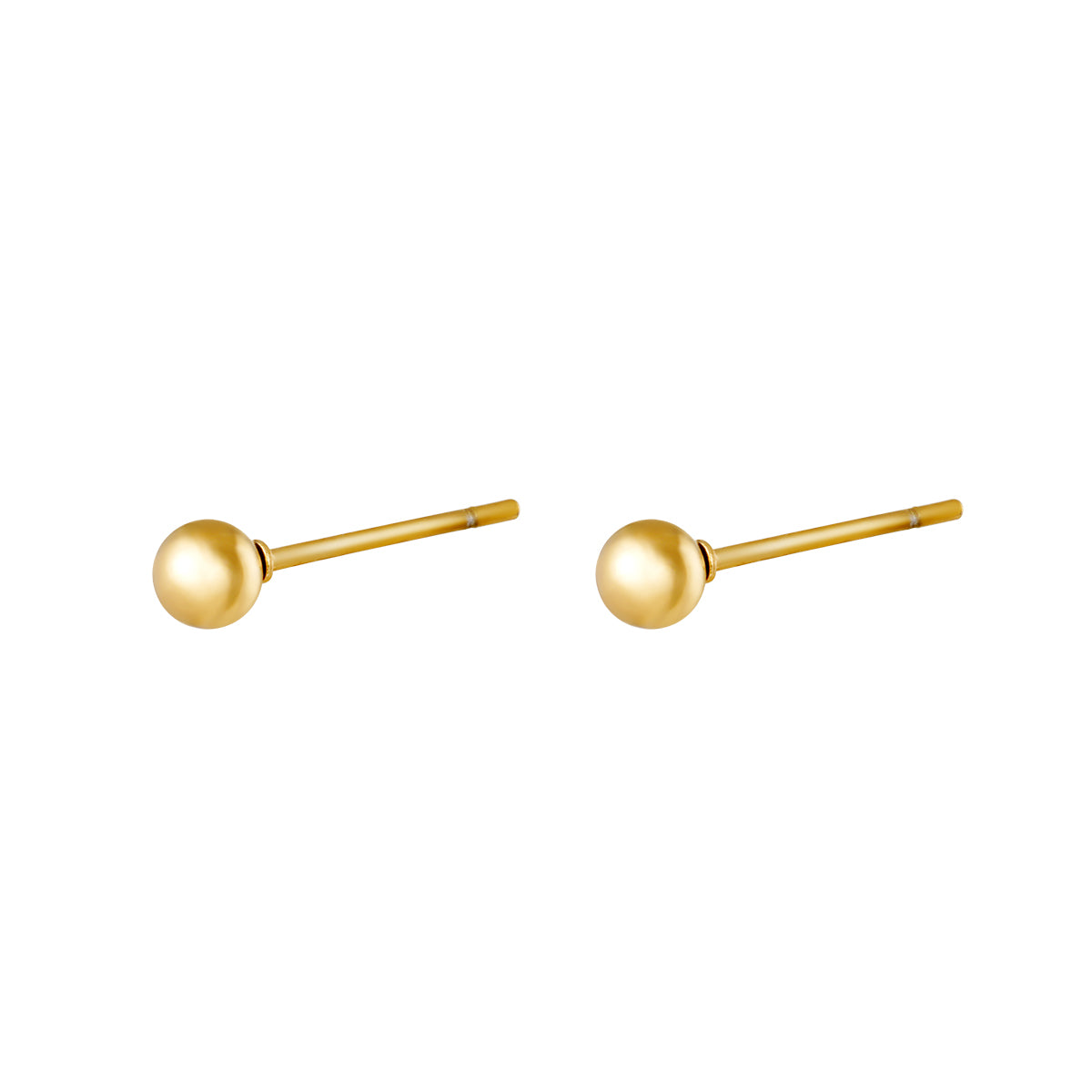 Oorknopjes bol in goud
